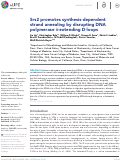 Cover page: Srs2 promotes synthesis-dependent strand annealing by disrupting DNA polymerase δ-extending D-loops