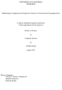 Cover page: Methodology Comparisons in Progressive Transfer of Vector-Based Geographic Data