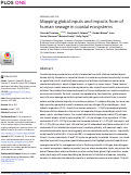 Cover page: Mapping global inputs and impacts from of human sewage in coastal ecosystems