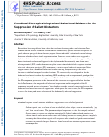 Cover page: Combined Electrophysiological and Behavioral Evidence for the Suppression of Salient Distractors