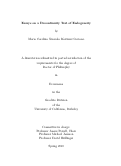 Cover page: Essays on a Discontinuity Test of Endogeneity