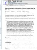 Cover page: Induced smoothing for rank‐based regression with recurrent gap time data