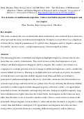 Cover page: New dynamics of multinational migration: Chinese and Indian migrants in Singapore and Los Angeles