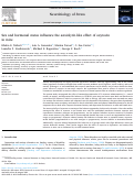 Cover page: Sex and hormonal status influence the anxiolytic-like effect of oxytocin in mice.