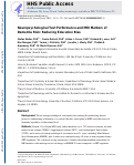 Cover page: Neuropsychological Test Performance and MRI Markers of Dementia Risk