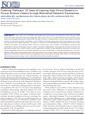 Cover page: Fostering Pathways: 30 Years of Inspiring High School Students to Pursue Science Careers through Biomedical Research Experiences
