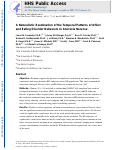 Cover page: A naturalistic examination of the temporal patterns of affect and eating disorder behaviors in anorexia nervosa