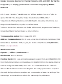 Cover page: Google shopping queries for vaping products, JUUL and IQOS during the E-cigarette, or Vaping, product use Associated Lung Injury (EVALI) outbreak