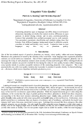 Cover page: WPP, No. 105: Linguistic Voice Quality
