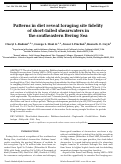 Cover page: Patterns in diet reveal foraging site fidelity of short-tailed shearwaters in the southeastern Bering Sea