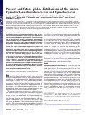 Cover page: Present and future global distributions of the marine Cyanobacteria Prochlorococcus and Synechococcus