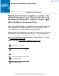 Cover page: Potential of Cameroon-indigenous isolates of the entomopathogenic fungi Beauveria bassiana and Metarhizium anisopliae as microbial control agents of the flea beetle Nisotra uniformis