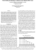 Cover page: Understanding and Modeling Coordination in the Minimum Effort Game