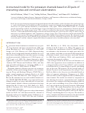 Cover page: A structural model for K2P potassium channels based on 23 pairs of interacting sites and continuum electrostatics