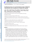 Cover page: Positivity Resonance in Long-Term Married Couples: Multimodal Characteristics and Consequences for Health and Longevity