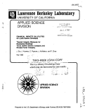 Cover page: FINANCIAL IMPACTS ON UTILITIES OF LOAD SHAPE CHANGES. THERMAL INTEGRITY MEASURES FOR RESIDENTIAL BUILDINGS: TEXAS UTILITIES ELECTRIC COMPANY AND NEVADA POWER COMPANY