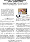 Cover page: Enhancing Cognitive Assessment through Multimodal Sensing:A Case Study Using the Block Design Test