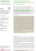 Cover page: Hospital-based zoonotic disease surveillance in Bangladesh: design, field data and difficulties.