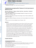 Cover page: Pseudomonas aeruginosa ExoT induces G1 cell cycle arrest in melanoma cells