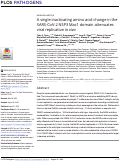 Cover page: A single inactivating amino acid change in the SARS-CoV-2 NSP3 Mac1 domain attenuates viral replication in vivo