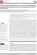 Cover page: Potential Nosocomial Infections by the Zika and Chikungunya Viruses in Public Health Facilities in the Metropolitan Area of Recife, Brazil