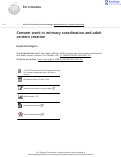 Cover page: Consent work in intimacy coordination and adult content creation