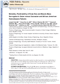 Cover page: Mortality Predictability of Body Size and Muscle Mass Surrogates in Asian vs White and African American Hemodialysis Patients