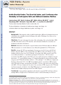 Cover page: Ankle-brachial index, toe-brachial index, and cardiovascular mortality in persons with and without diabetes mellitus