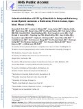 Cover page: Selective inhibition of FLT3 by gilteritinib in relapsed or refractory acute myeloid leukaemia: a multicentre, first-in-human, open-label, phase 1–2 study