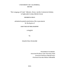 Cover page: "The Language of Trade": Rhetoric, Power, and the Commercial Identity in Eighteenth-Century British Fiction