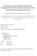 Cover page: Measurement of prompt DNA double-strand breaks in mammalian cells without including 
heat-labile sites. Results for cells deficient in non-homologous end joining