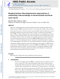 Cover page: Breaking barriers: Neurodegenerative repercussions of radiotherapy induced damage on the blood-brain and blood-tumor barrier