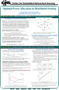 Cover page: Optimal Power Allocation in Distributed Sensing (SEN 3)