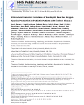 Cover page: Clinical and Genomic Correlates of Neutrophil Reactive Oxygen Species Production in Pediatric Patients With Crohn’s Disease