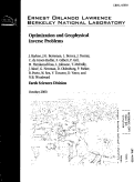 Cover page: Optimization and Geophysical Inverse Problems