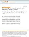 Cover page: Controlling spin current polarization through non-collinear antiferromagnetism