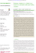 Cover page: Admixture mapping in a hybrid zone reveals loci associated with avian feather coloration.