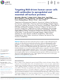 Cover page: Targeting RAS-driven human cancer cells with antibodies to upregulated and essential cell-surface proteins