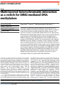 Cover page: Multi-layered heterochromatin interaction as a switch for DIM2-mediated DNA methylation.