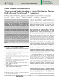 Cover page: Topochemical Understanding of Lignin Distribution During Hydrothermal Flowthrough Pretreatment