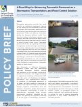 Cover page: A Road Map for Advancing Permeable Pavement as a Stormwater, Transportation, and Flood Control Solution