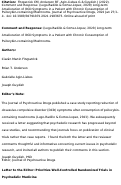 Cover page: Comment and Response: (Lugo-Radillo &amp; Cortez-Lopez, 2020) Long-Term Amelioration of OCD Symptoms in a Patient with Chronic Consumption of Psilocybin-Containing Mushrooms