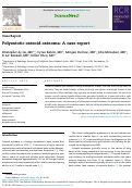 Cover page: Polyostotic osteoid osteoma: A case report.