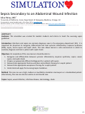 Cover page: Sepsis Secondary to an Abdominal Wound Infection