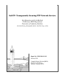 Cover page: SafeTP: Transparently Securing FTP Network Services