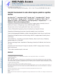 Cover page: Amyloid involvement in subcortical regions predicts cognitive decline