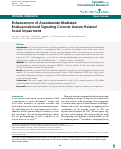 Cover page: Enhancement of Anandamide-Mediated Endocannabinoid Signaling Corrects Autism-Related Social Impairment