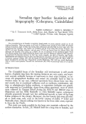 Cover page: Somalian tiger beetles: faunistics and biogeography (Coleoptera, Cicindelidae)