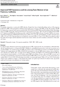 Cover page: Improved PrEP Awareness and Use among Trans Women in San Francisco, California