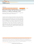 Cover page: Reconstructing Austronesian population history in Island Southeast Asia